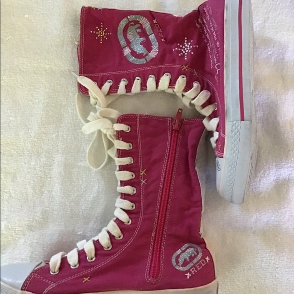 Red Marc Ecko High Top Sneakers 4